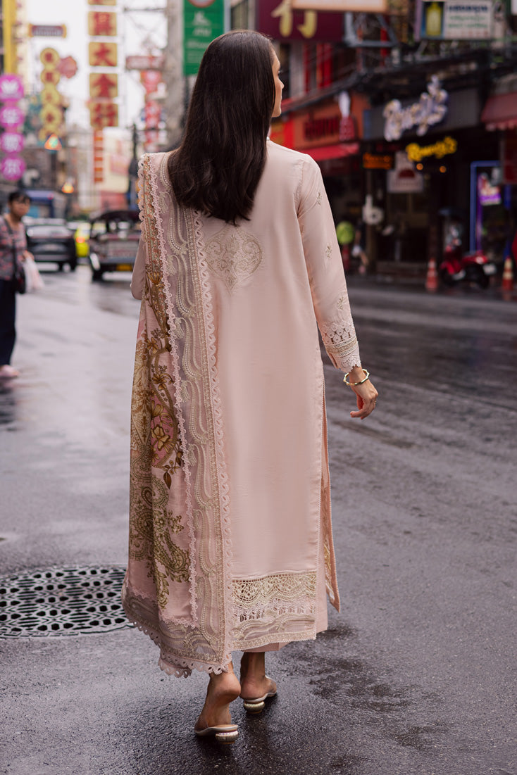 Marjjan | Carnation Lawn | MBL-15 A (PINK) - by - Libasekhas UK - Registered Vendor of : Marjjan - 100% Original Designer Dresss