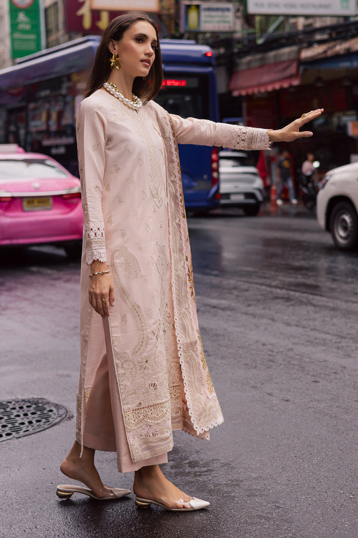 Marjjan | Carnation Lawn | MBL-15 A (PINK) - by - Libasekhas UK - Registered Vendor of : Marjjan - 100% Original Designer Dresss