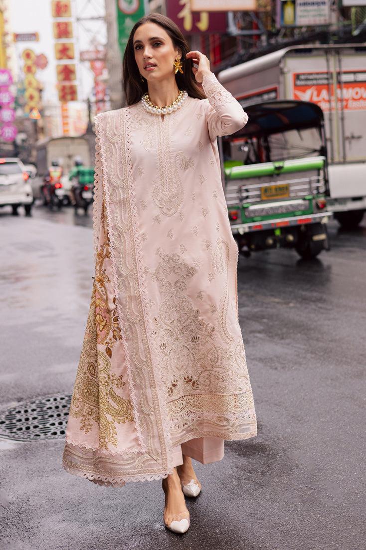 Marjjan | Carnation Lawn | MBL-15 A (PINK) - by - Libasekhas UK - Registered Vendor of : Marjjan - 100% Original Designer Dresss