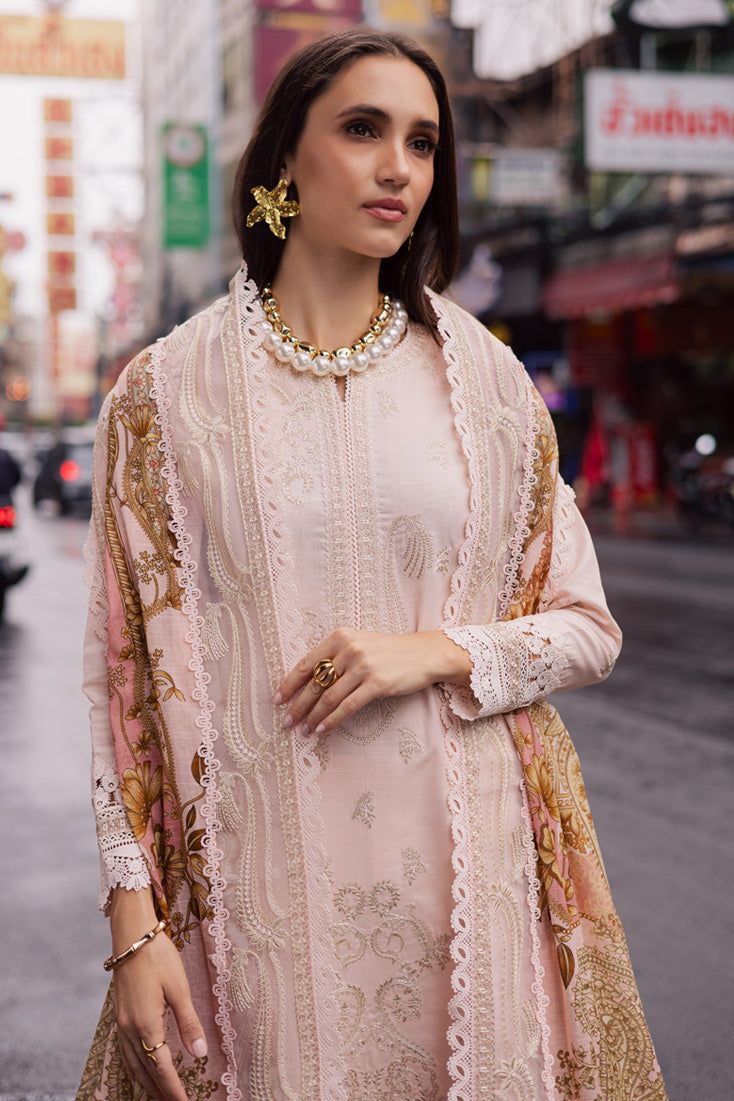 Marjjan | Carnation Lawn | MBL-15 A (PINK) - by - Libasekhas UK - Registered Vendor of : Marjjan - 100% Original Designer Dresss