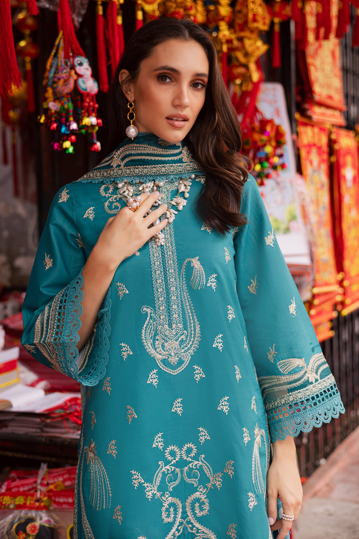 Marjjan | Carnation Lawn | MBL-15 B (LIGHT ZINC) - by - Libasekhas UK - Registered Vendor of : Marjjan - 100% Original Designer Dresss