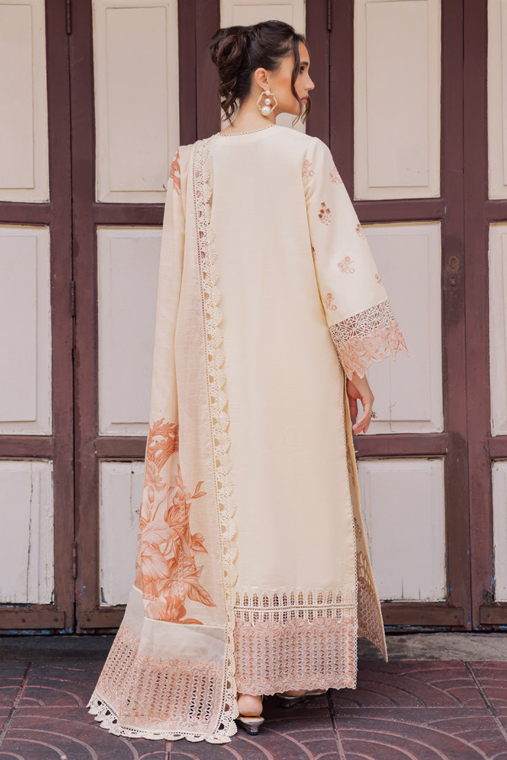 Marjjan | Carnation Lawn | MBL-16 A (ALMOND SKIN) - by - Libasekhas UK - Registered Vendor of : Marjjan - 100% Original Designer Dresss