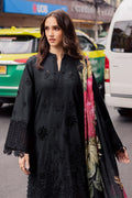 Marjjan | Carnation Lawn | MBL-16 B (BLACK) - by - Libasekhas UK - Registered Vendor of : Marjjan - 100% Original Designer Dresss
