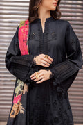 Marjjan | Carnation Lawn | MBL-16 B (BLACK) - by - Libasekhas UK - Registered Vendor of : Marjjan - 100% Original Designer Dresss