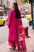 Marjjan | Carnation Lawn | MBL-17 B (HOT PINK) - by - Libasekhas UK - Registered Vendor of : Marjjan - 100% Original Designer Dresss