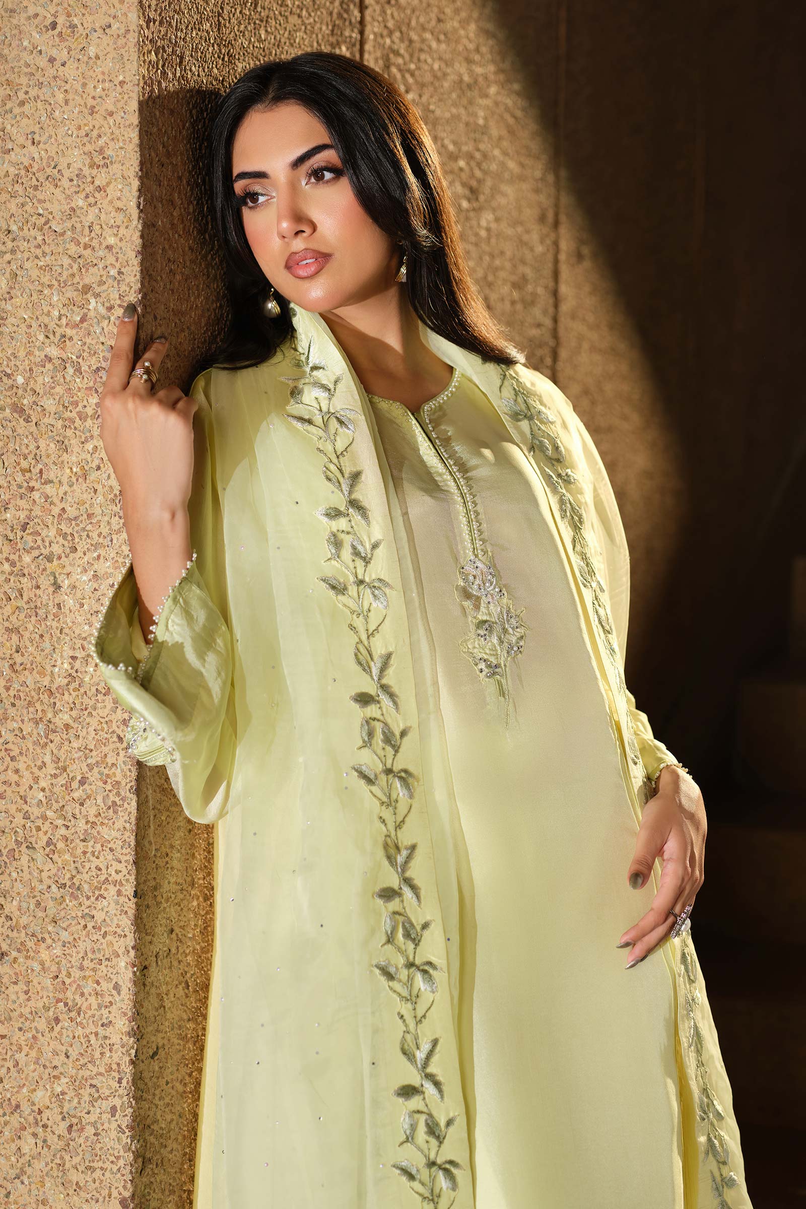 Maria B | Pre fall Dresses | MBS-W25-09 Y - by Libasekhas UK - Registered Vendor of : Maria B - 100% Original Designer Dress
