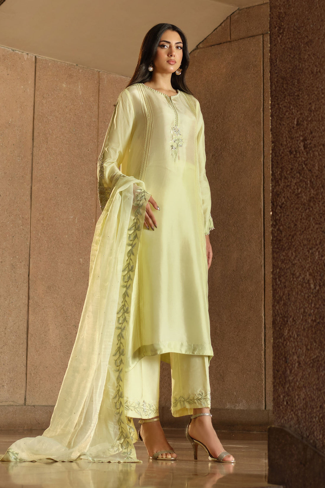 Maria B | Pre fall Dresses | MBS-W25-09 Y - by Libasekhas UK - Registered Vendor of : Maria B - 100% Original Designer Dress