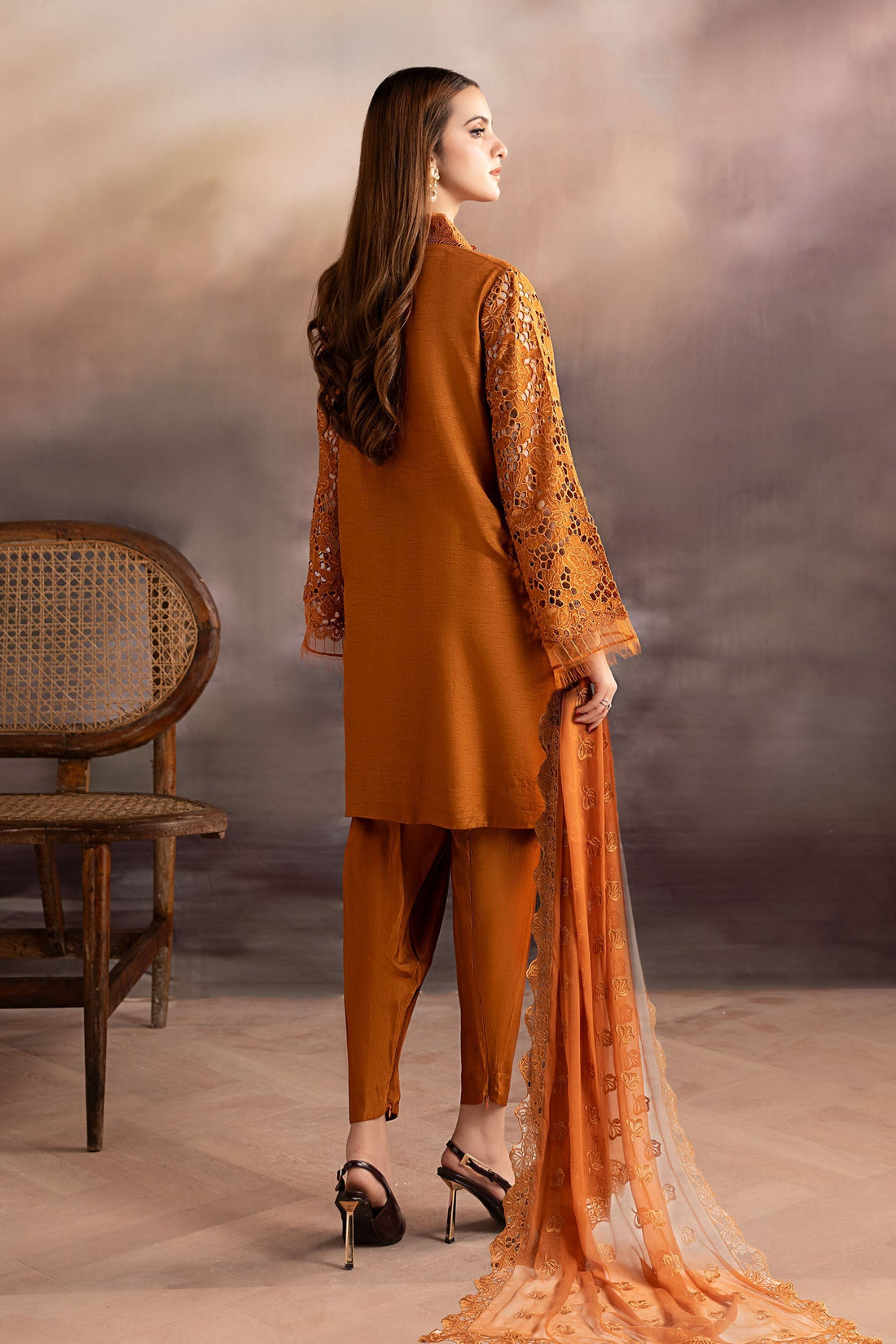 Maria B | Pre fall Dresses | MBS-W25-17 RU - by Libasekhas UK - Registered Vendor of : Maria B - 100% Original Designer Dress