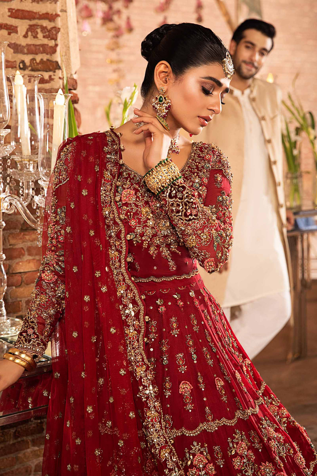 Maria B | Bridal Couture | Roza - by - Libasekhas UK - Registered Vendor of : Maria B - 100% Original Designer Dresss