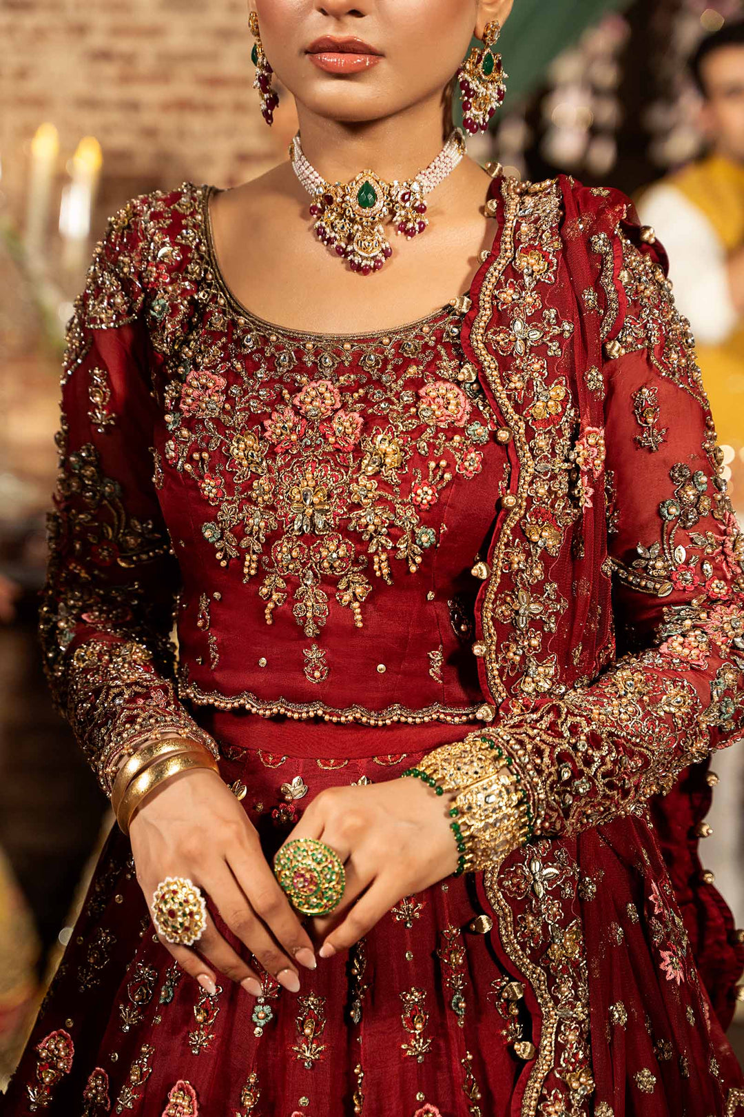 Maria B | Bridal Couture | Roza - by - Libasekhas UK - Registered Vendor of : Maria B - 100% Original Designer Dresss
