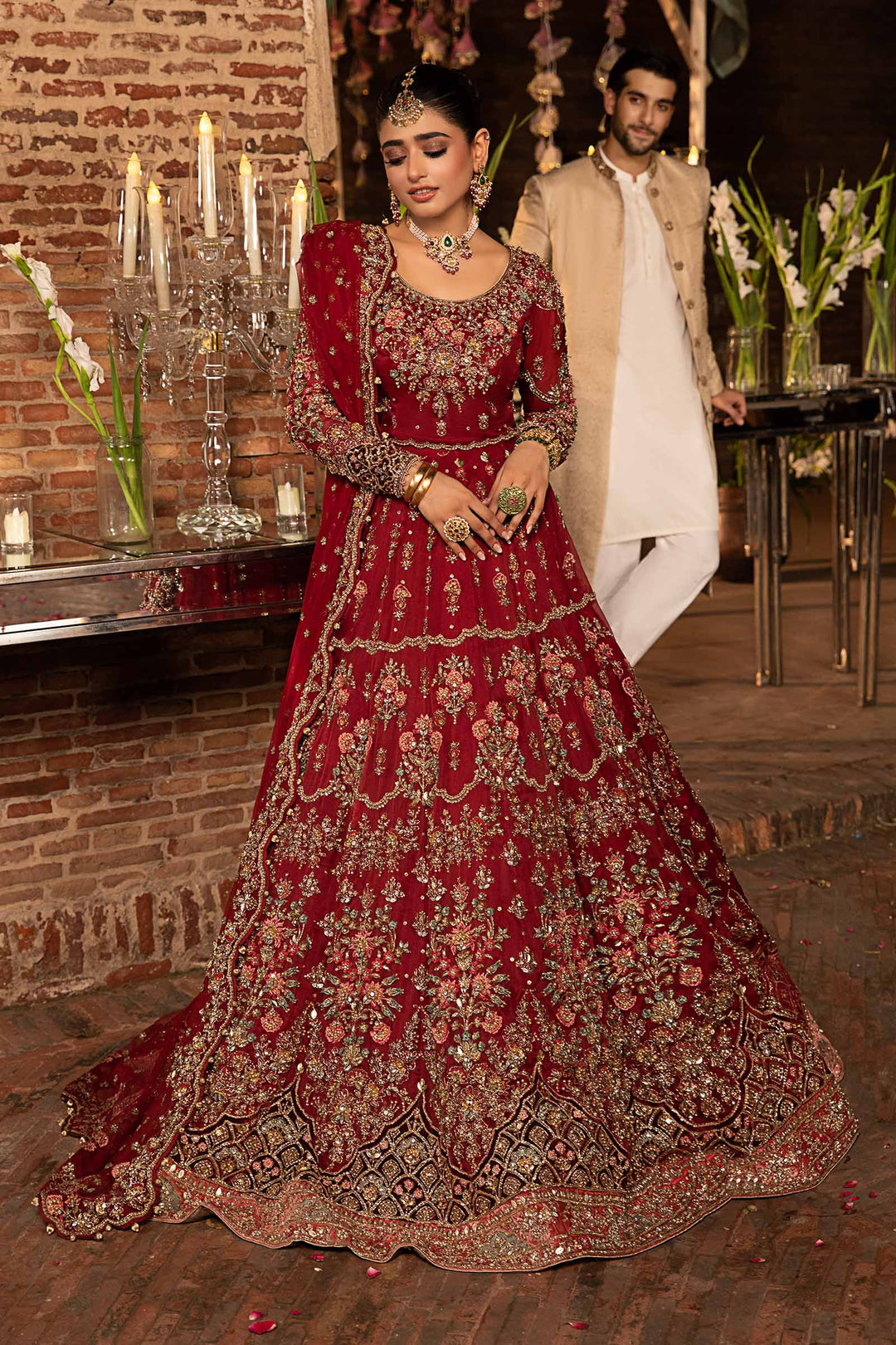 Maria B | Bridal Couture | Roza - by - Libasekhas UK - Registered Vendor of : Maria B - 100% Original Designer Dresss