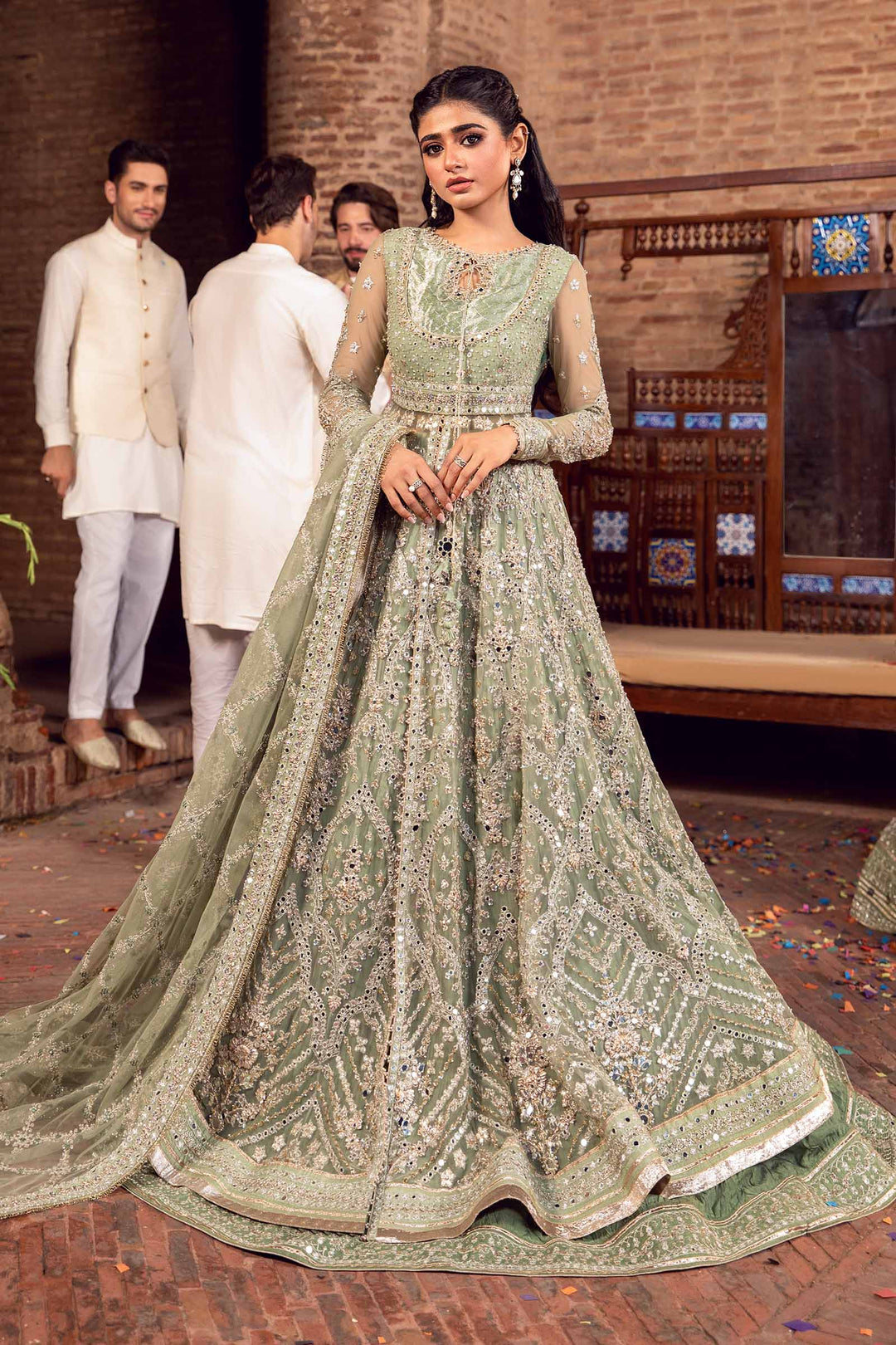Maria B | Bridal Couture | Sarai - by - Libasekhas UK - Registered Vendor of : Maria B - 100% Original Designer Dresss