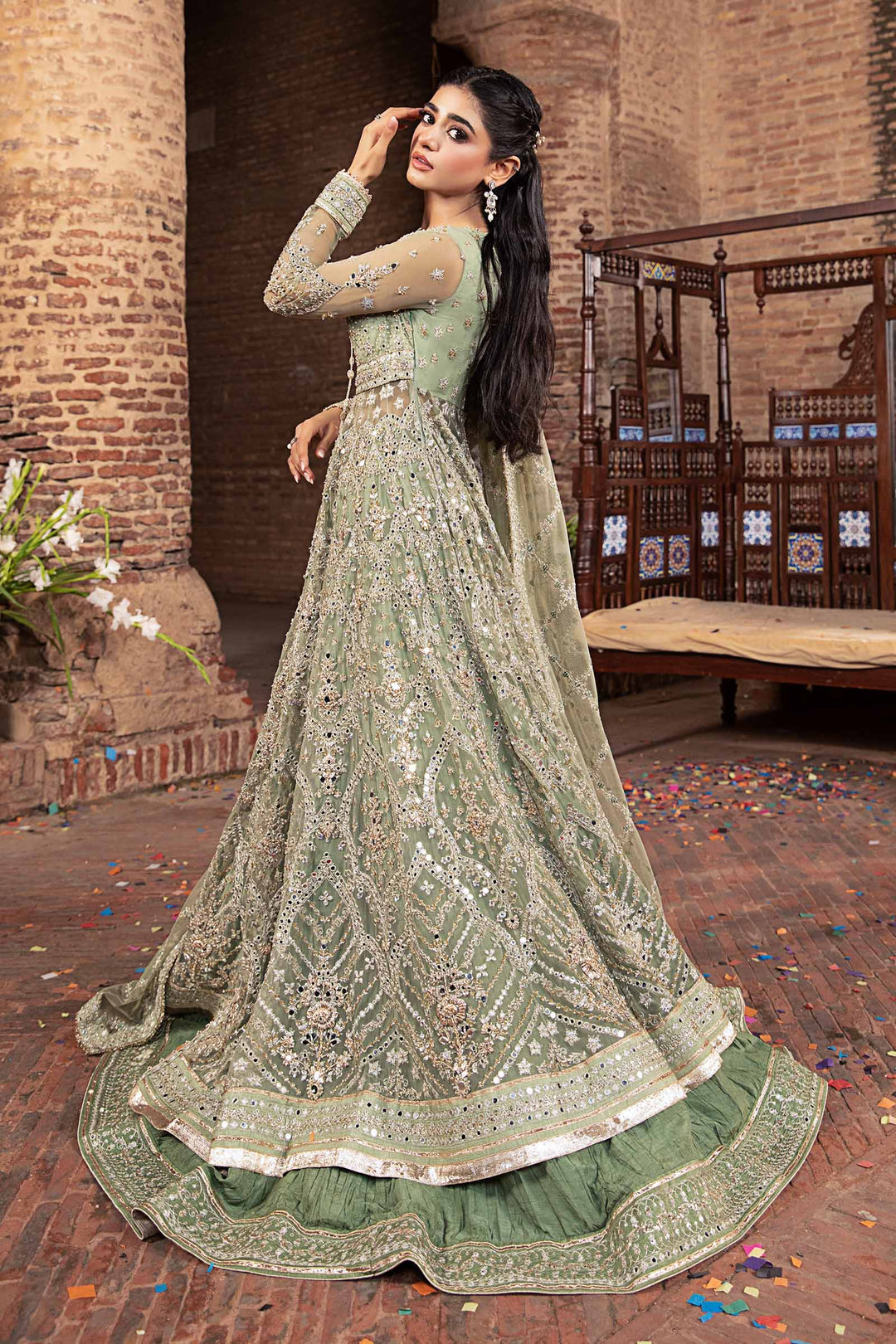 Maria B | Bridal Couture | Sarai - by - Libasekhas UK - Registered Vendor of : Maria B - 100% Original Designer Dresss