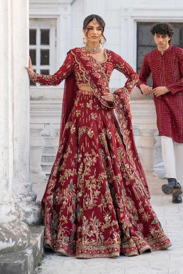 Maria B | Royal Rawa Bridal Couture | Seray - by Libasekhas UK - Registered Vendor of : Maria B - 100% Original Designer Dress