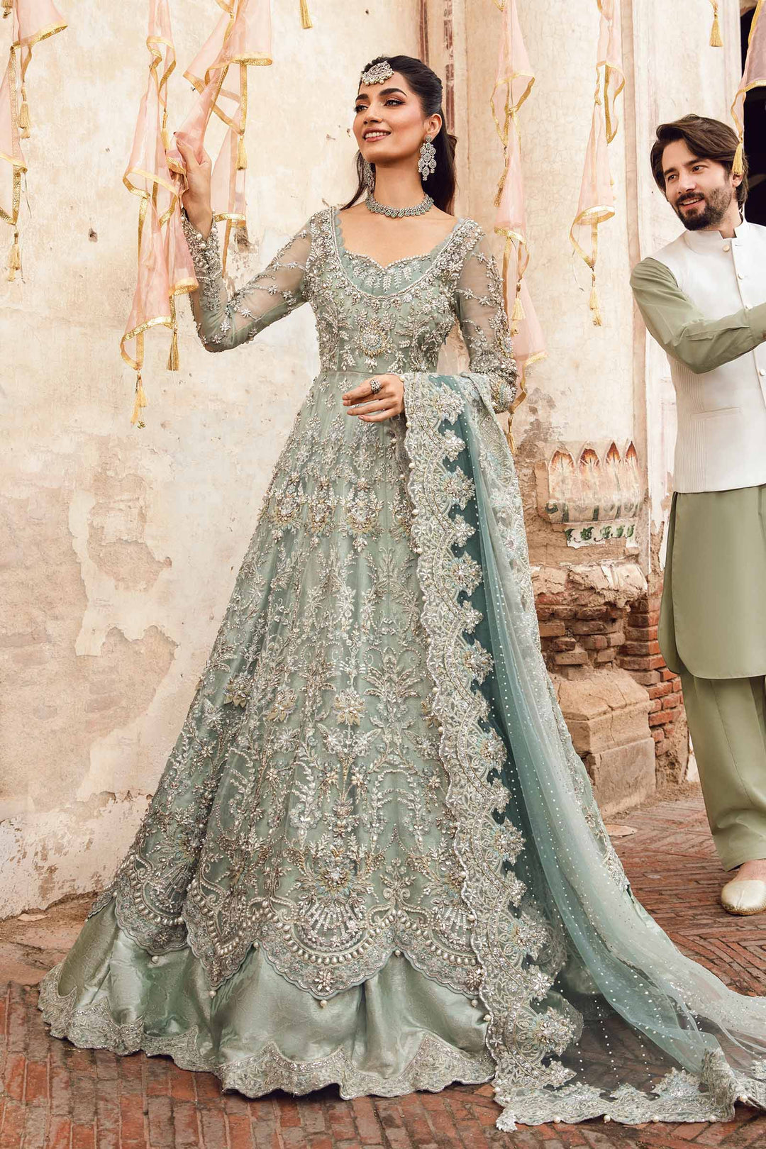 Maria B | Bridal Couture | Sevara - by - Libasekhas UK - Registered Vendor of : Maria B - 100% Original Designer Dresss