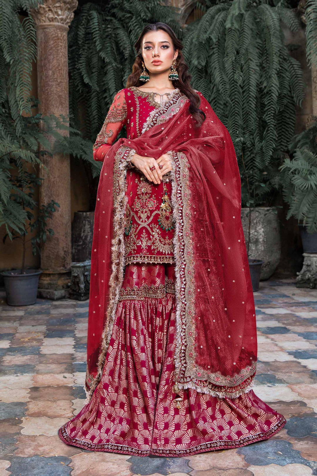 Maria B | Bridal Couture | Shireen - by - Libasekhas UK - Registered Vendor of : Maria B - 100% Original Designer Dresss