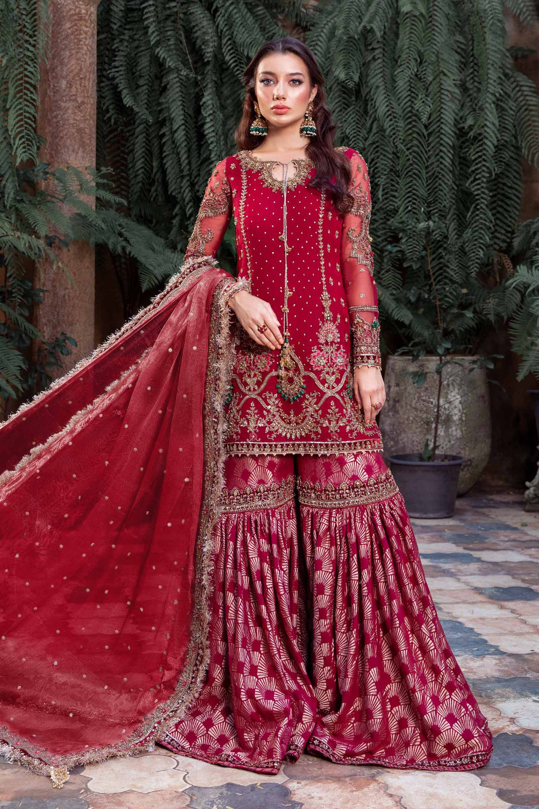 Maria B | Bridal Couture | Shireen - by - Libasekhas UK - Registered Vendor of : Maria B - 100% Original Designer Dresss