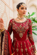 Maria B | Bridal Couture | Deep Red MC-907 - by - Libasekhas UK - Registered Vendor of : Maria B - 100% Original Designer Dresss