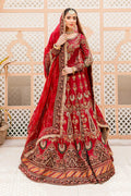 Maria B | Bridal Couture | Deep Red MC-907 - by - Libasekhas UK - Registered Vendor of : Maria B - 100% Original Designer Dresss