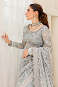Maria B | Bridal Couture | Ice Blue MC-908 - by - Libasekhas UK - Registered Vendor of : Maria B - 100% Original Designer Dresss