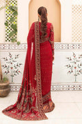 Maria B | Bridal Couture | Deep Red MC-910 - by - Libasekhas UK - Registered Vendor of : Maria B - 100% Original Designer Dresss