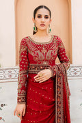 Maria B | Bridal Couture | Deep Red MC-910 - by - Libasekhas UK - Registered Vendor of : Maria B - 100% Original Designer Dresss