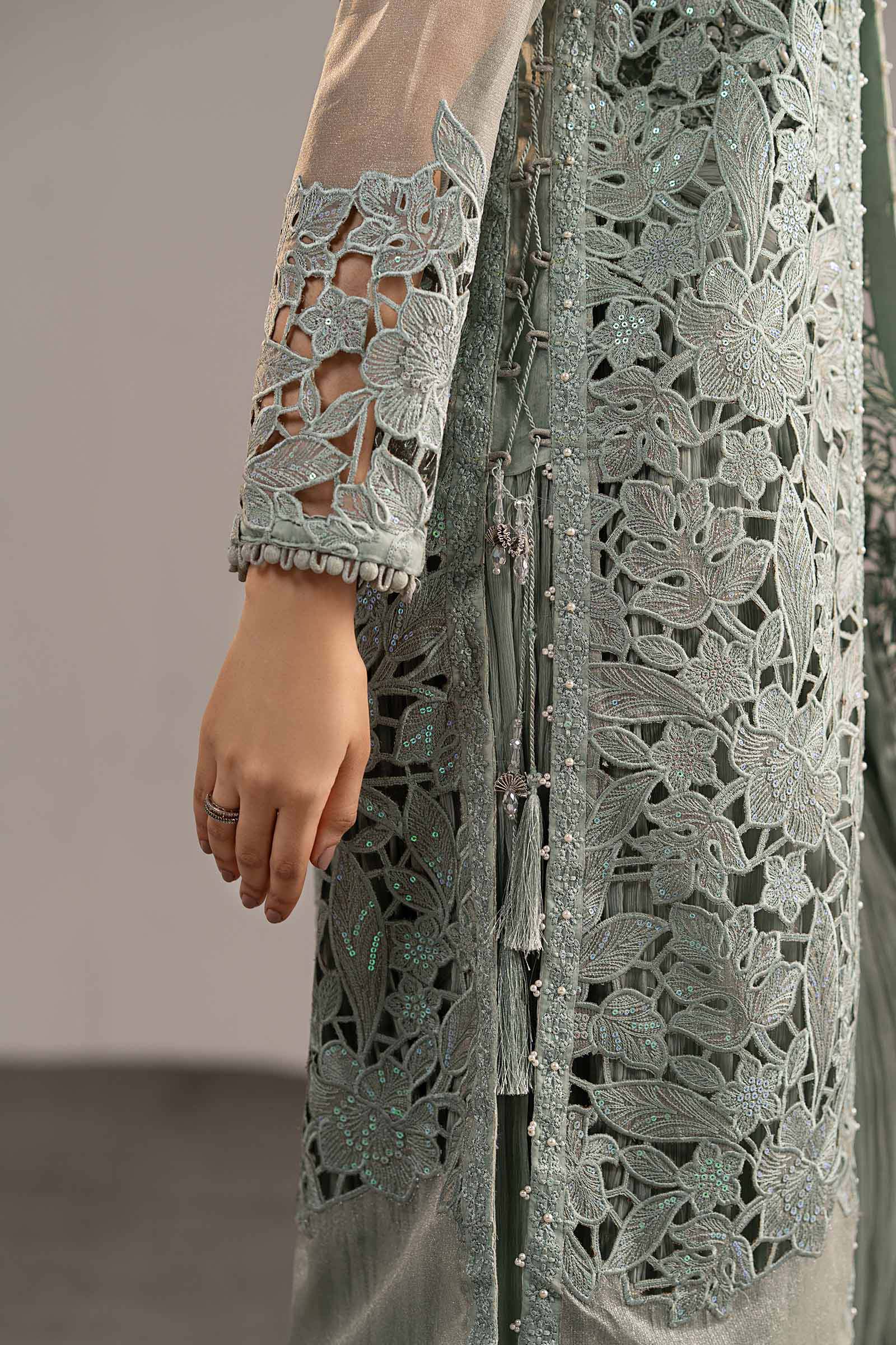 Maria B | Luxury Formals | MGL-EF26-01-Ice Blue - by Libasekhas UK - Registered Vendor of : Maria B - 100% Original Designer Dress
