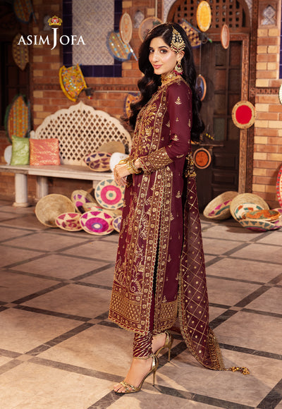 Asim Jofa | Chamak Damak Festive 24 | AJCD-09 - by - Libasekhas UK - Registered Vendor of : Asim Jofa - 100% Original Designer Dresss