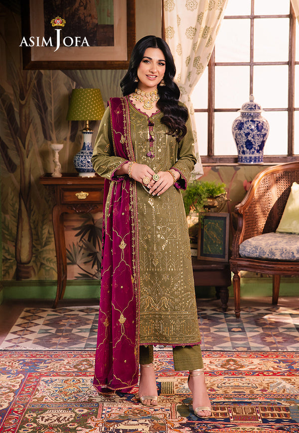 Asim Jofa | Afsanay Luxury Pret | AJLP-08 - by - Libasekhas UK - Registered Vendor of : Asim Jofa - 100% Original Designer Dresss