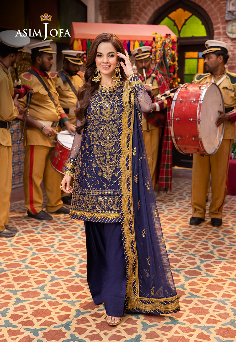 Asim Jofa | Pyaar Diyan Gallan Formals | AJEM-18 - by - Libasekhas UK - Registered Vendor of : Asim Jofa - 100% Original Designer Dresss