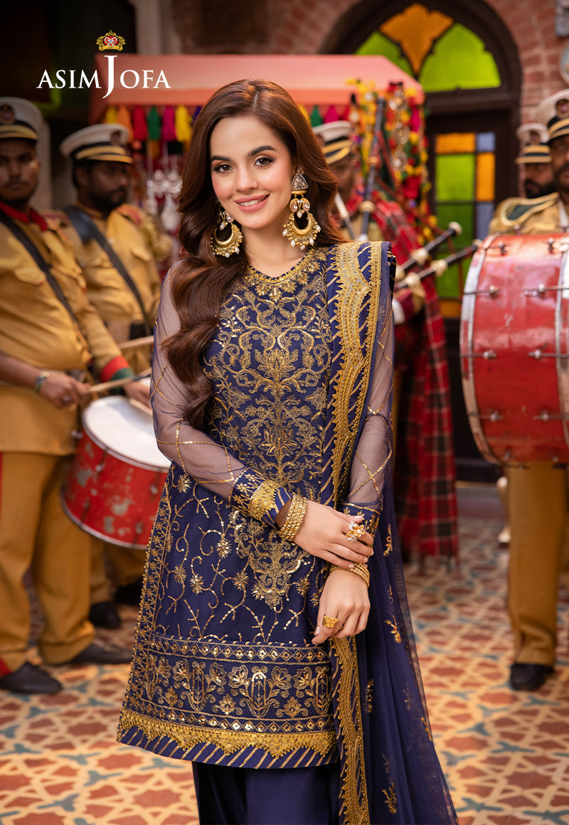 Asim Jofa | Pyaar Diyan Gallan Formals | AJEM-18 - by - Libasekhas UK - Registered Vendor of : Asim Jofa - 100% Original Designer Dresss