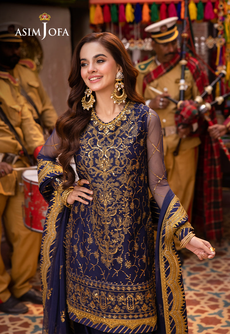 Asim Jofa | Pyaar Diyan Gallan Formals | AJEM-18 - by - Libasekhas UK - Registered Vendor of : Asim Jofa - 100% Original Designer Dresss