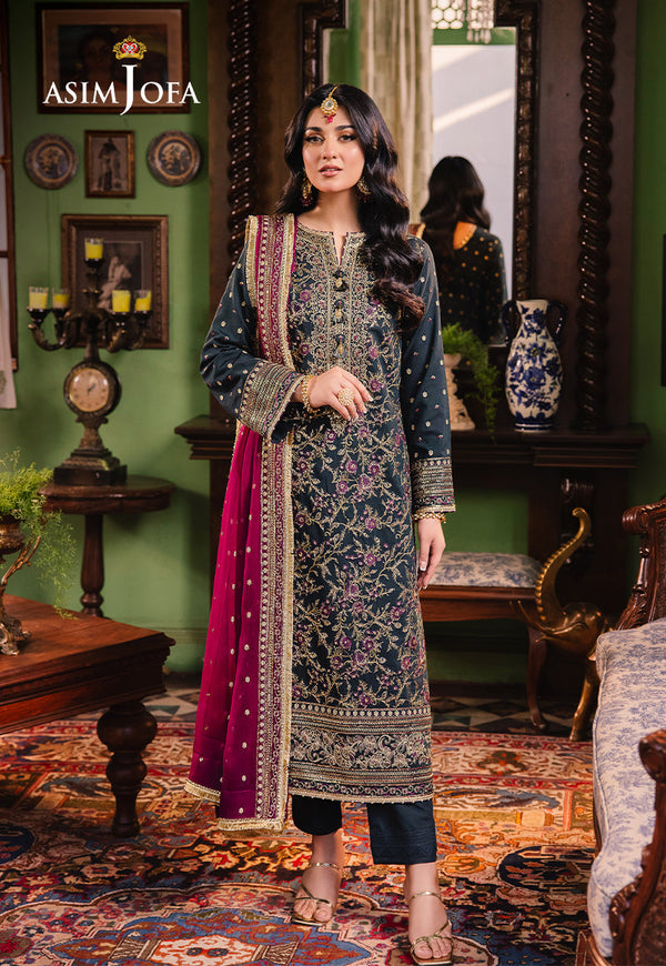 Asim Jofa | Afsanay Luxury Pret | AJLP-01 - by - Libasekhas UK - Registered Vendor of : Asim Jofa - 100% Original Designer Dresss