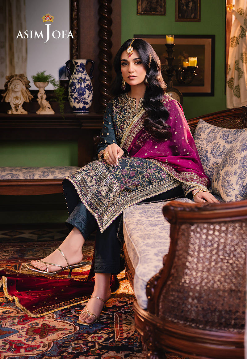 Asim Jofa | Afsanay Luxury Pret | AJLP-01 - by - Libasekhas UK - Registered Vendor of : Asim Jofa - 100% Original Designer Dresss