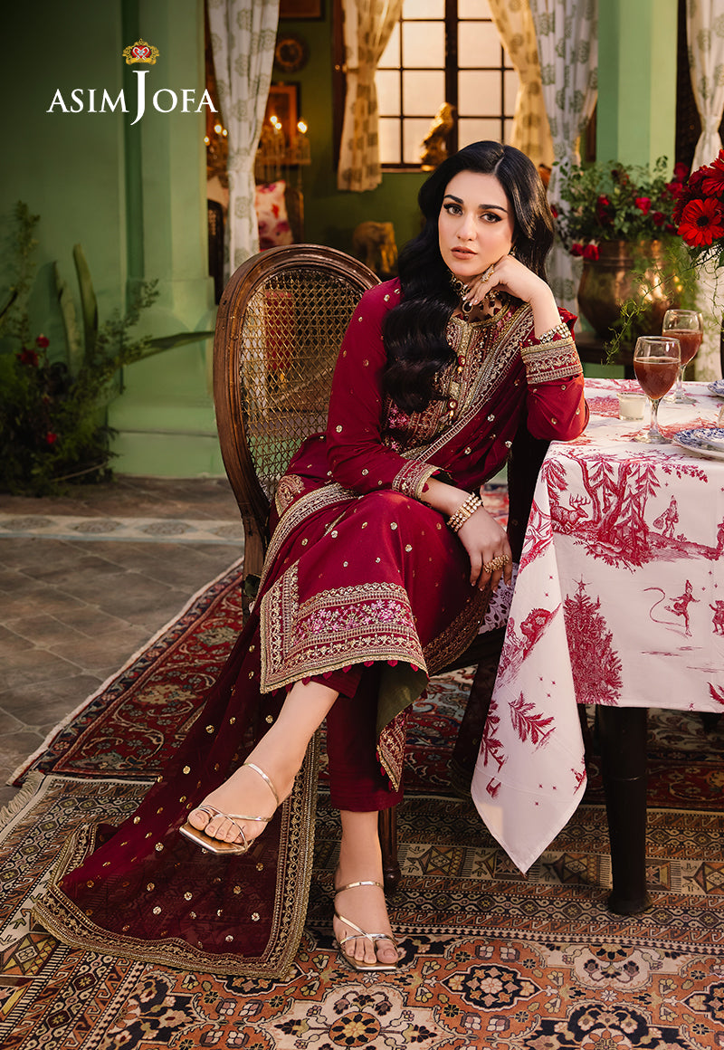 Asim Jofa | Afsanay Luxury Pret | AJLP-06 - by - Libasekhas UK - Registered Vendor of : Asim Jofa - 100% Original Designer Dresss