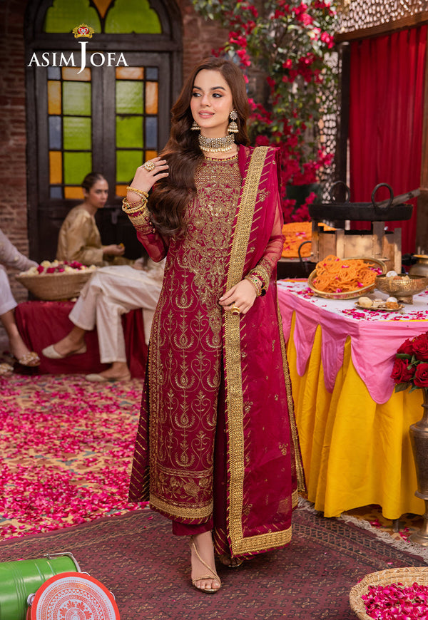 Asim Jofa | Pyaar Diyan Gallan Formals | AJEM-23 - by - Libasekhas UK - Registered Vendor of : Asim Jofa - 100% Original Designer Dresss
