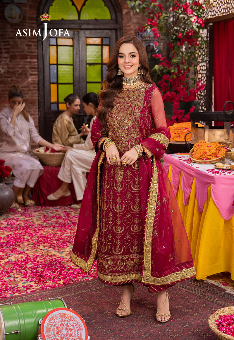 Asim Jofa | Pyaar Diyan Gallan Formals | AJEM-23 - by - Libasekhas UK - Registered Vendor of : Asim Jofa - 100% Original Designer Dresss