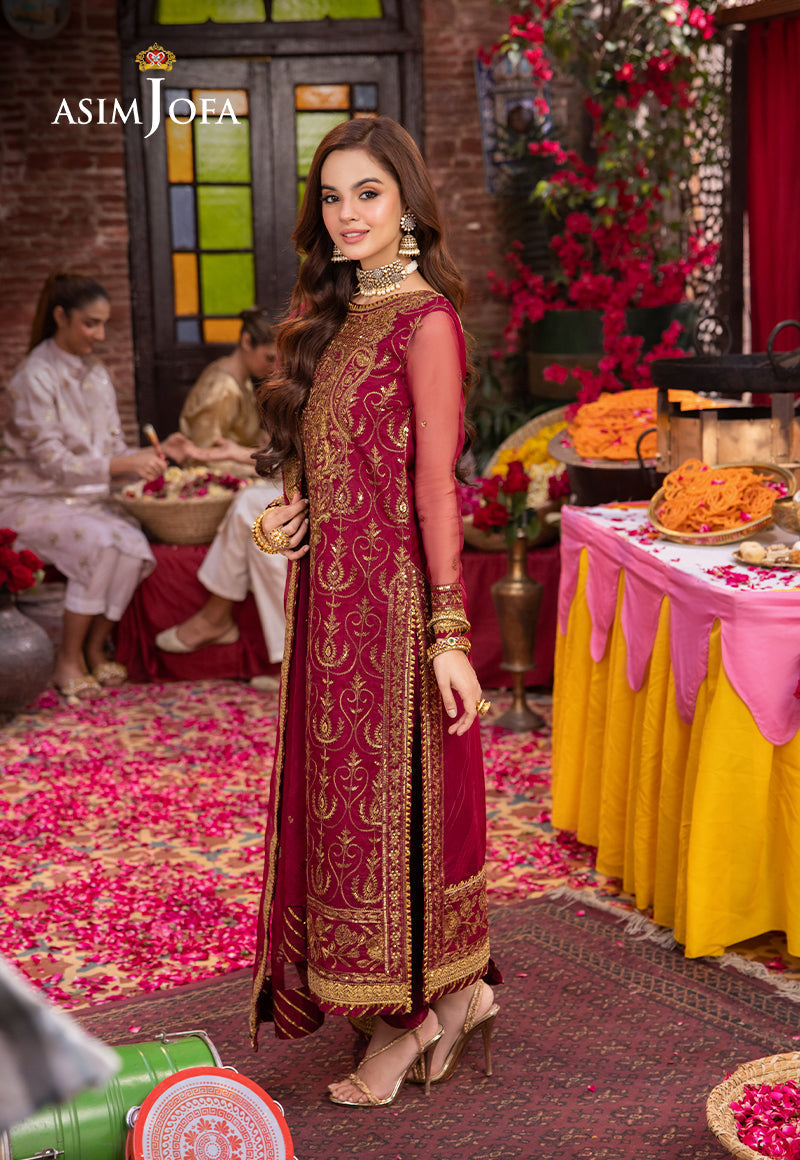 Asim Jofa | Pyaar Diyan Gallan Formals | AJEM-23 - by - Libasekhas UK - Registered Vendor of : Asim Jofa - 100% Original Designer Dresss