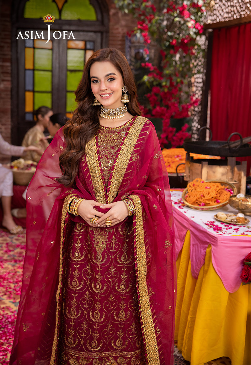 Asim Jofa | Pyaar Diyan Gallan Formals | AJEM-23 - by - Libasekhas UK - Registered Vendor of : Asim Jofa - 100% Original Designer Dresss