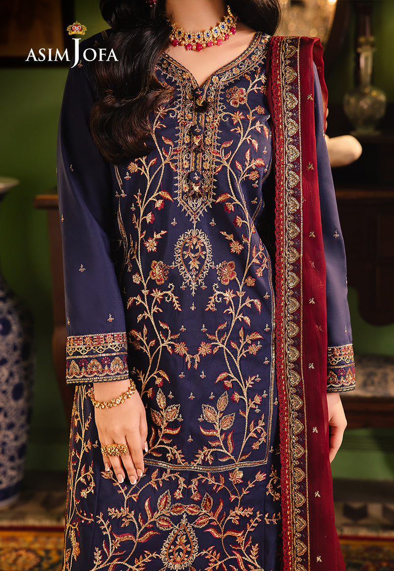Asim Jofa | Afsanay Luxury Pret | AJLP-02 - by - Libasekhas UK - Registered Vendor of : Asim Jofa - 100% Original Designer Dresss