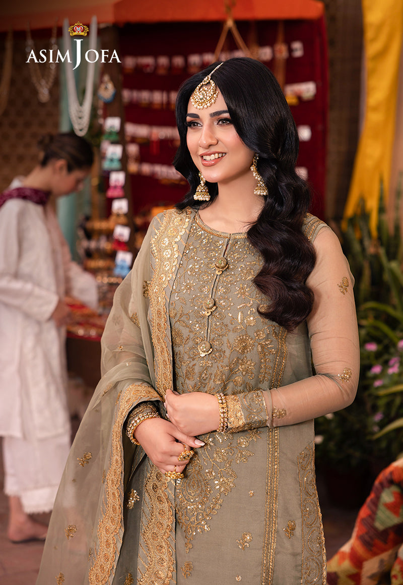 Asim Jofa | Pyaar Diyan Gallan Formals | AJEM-17 - by - Libasekhas UK - Registered Vendor of : Asim Jofa - 100% Original Designer Dresss