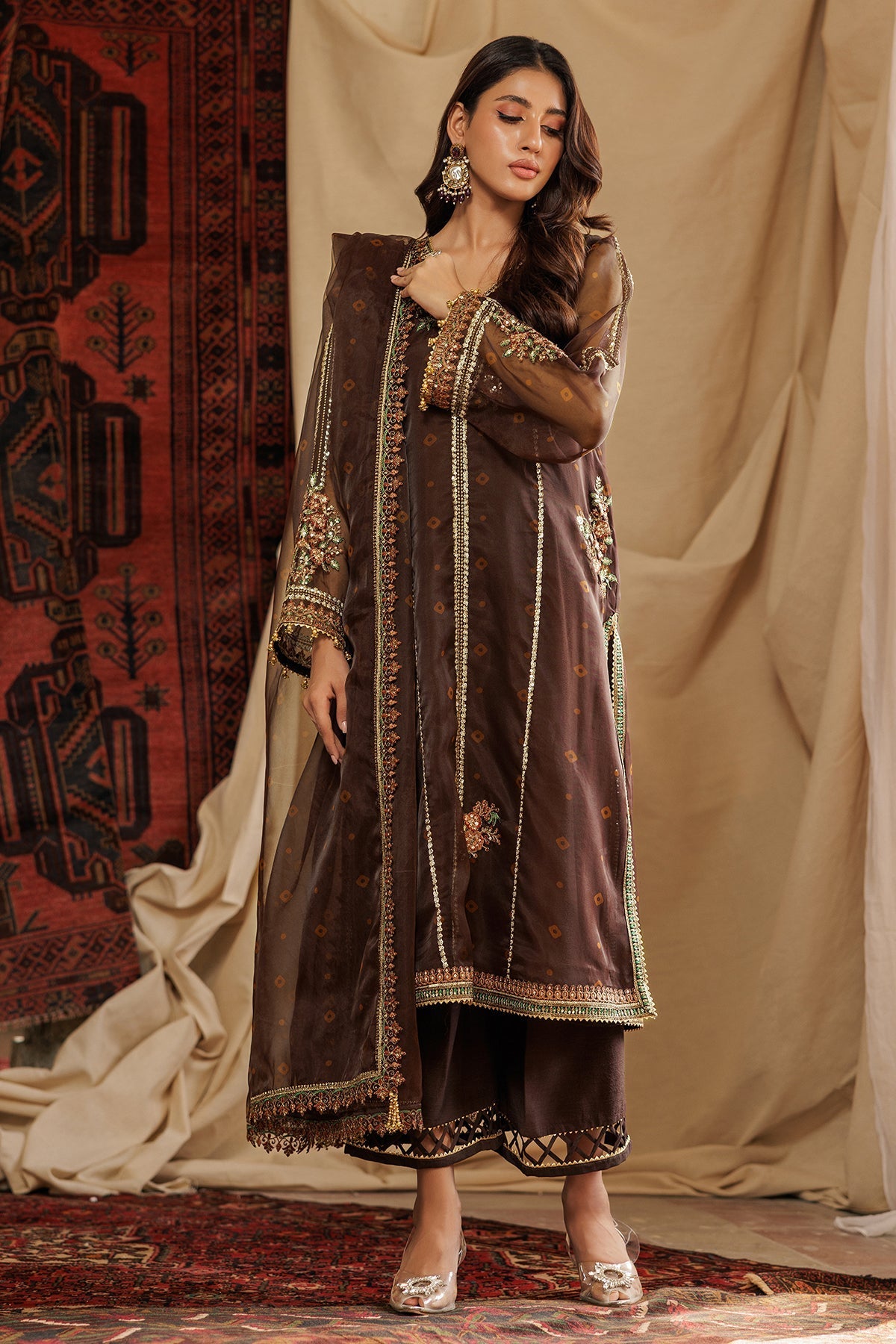 Charizma | Festive Pret | CMA-4-089 - by - Libasekhas UK - Registered Vendor of : Charizma - 100% Original Designer Dresss
