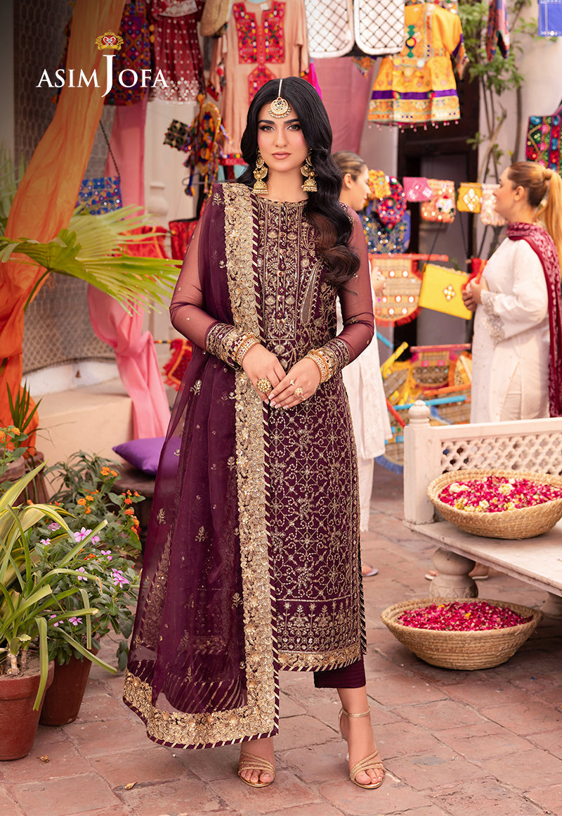 Asim Jofa | Pyaar Diyan Gallan Formals | AJEM-24 - by - Libasekhas UK - Registered Vendor of : Asim Jofa - 100% Original Designer Dresss