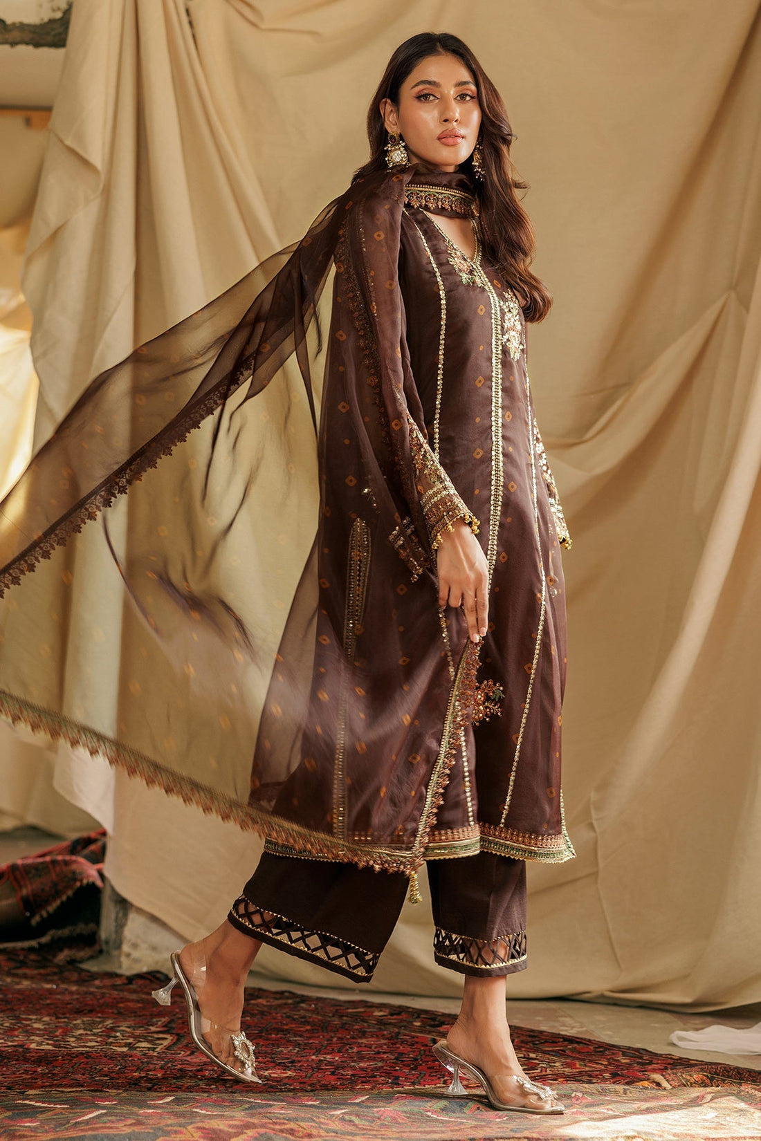 Charizma | Festive Pret | CMA-4-089 - by - Libasekhas UK - Registered Vendor of : Charizma - 100% Original Designer Dresss