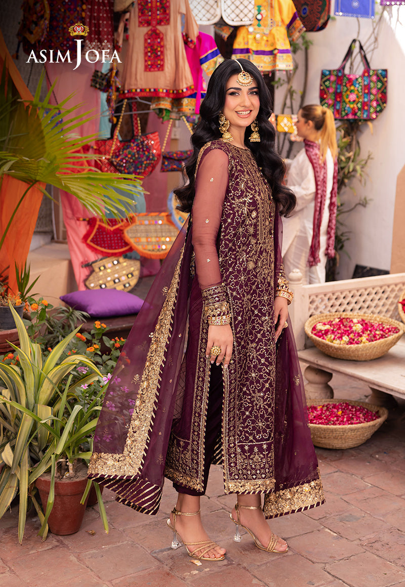 Asim Jofa | Pyaar Diyan Gallan Formals | AJEM-24 - by - Libasekhas UK - Registered Vendor of : Asim Jofa - 100% Original Designer Dresss