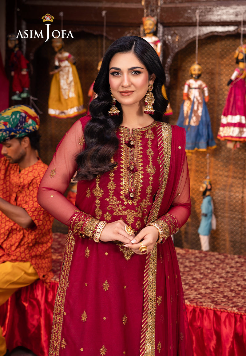 Asim Jofa | Pyaar Diyan Gallan Formals | AJEM-19 - by - Libasekhas UK - Registered Vendor of : Asim Jofa - 100% Original Designer Dresss