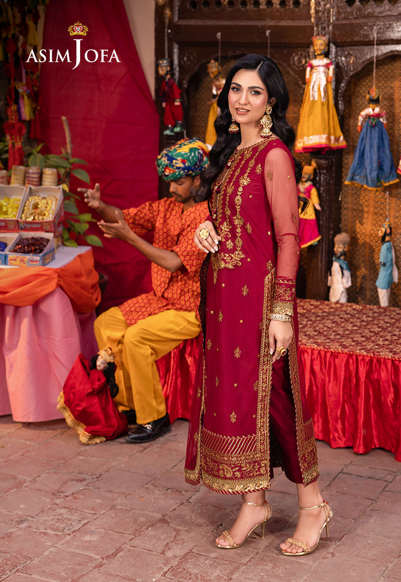 Asim Jofa | Pyaar Diyan Gallan Formals | AJEM-19 - by - Libasekhas UK - Registered Vendor of : Asim Jofa - 100% Original Designer Dresss