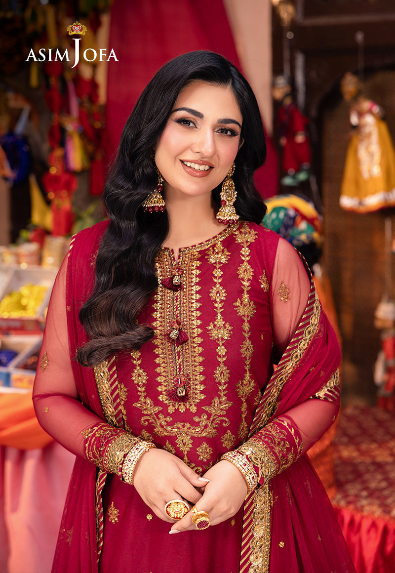 Asim Jofa | Pyaar Diyan Gallan Formals | AJEM-19 - by - Libasekhas UK - Registered Vendor of : Asim Jofa - 100% Original Designer Dresss