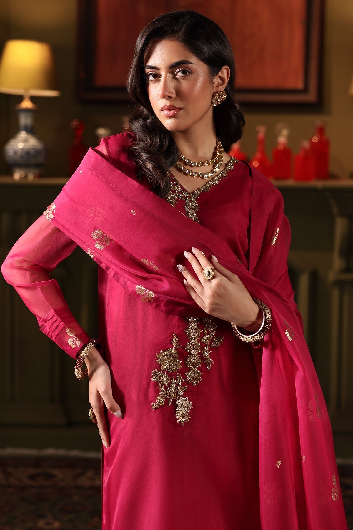Charizma | Festive Pret | CMA-4-043 - by - Libasekhas UK - Registered Vendor of : Charizma - 100% Original Designer Dresss