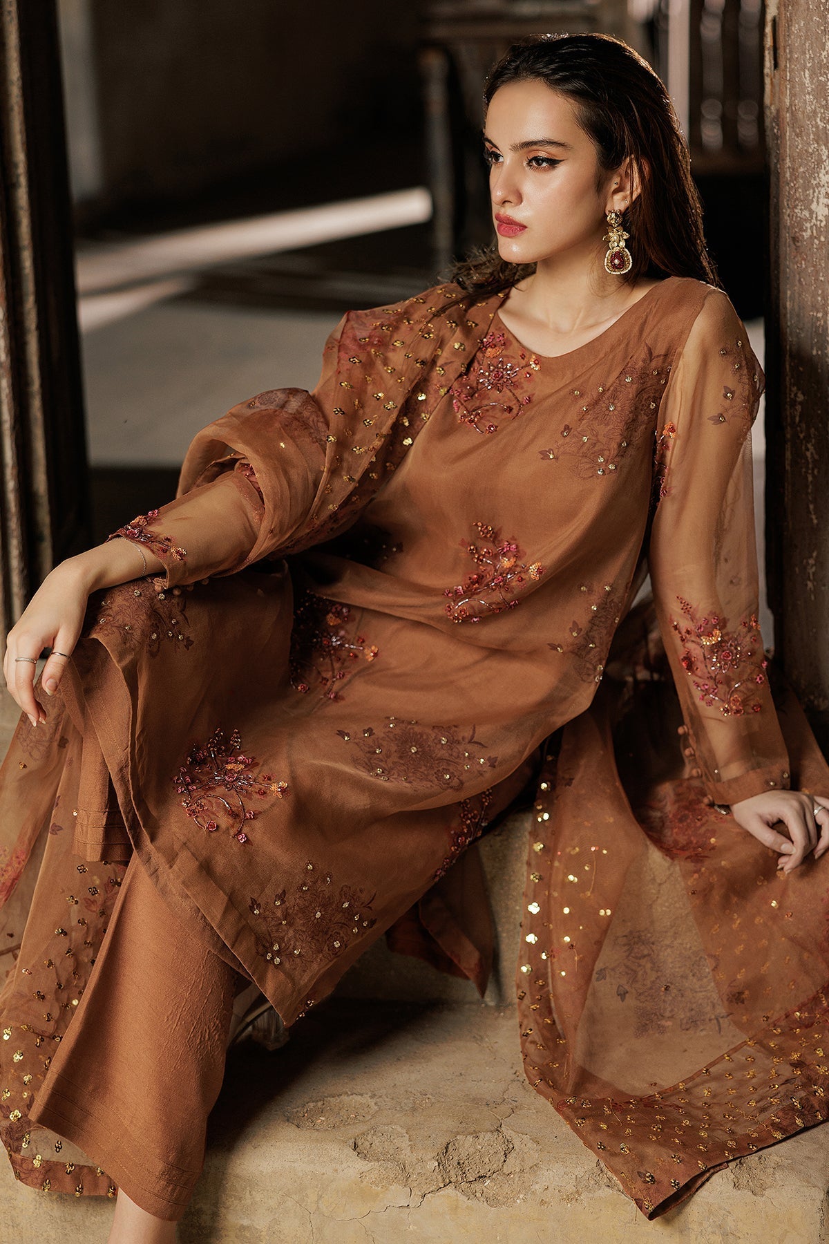 Charizma | Festive Pret | CMA-4-091 - by - Libasekhas UK - Registered Vendor of : Charizma - 100% Original Designer Dresss